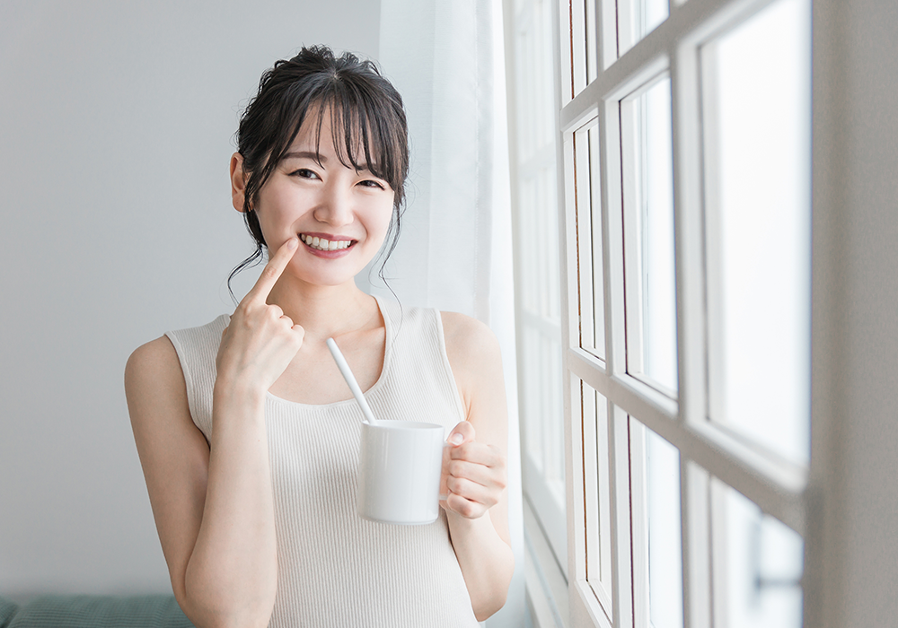 歯がきれいな女性
