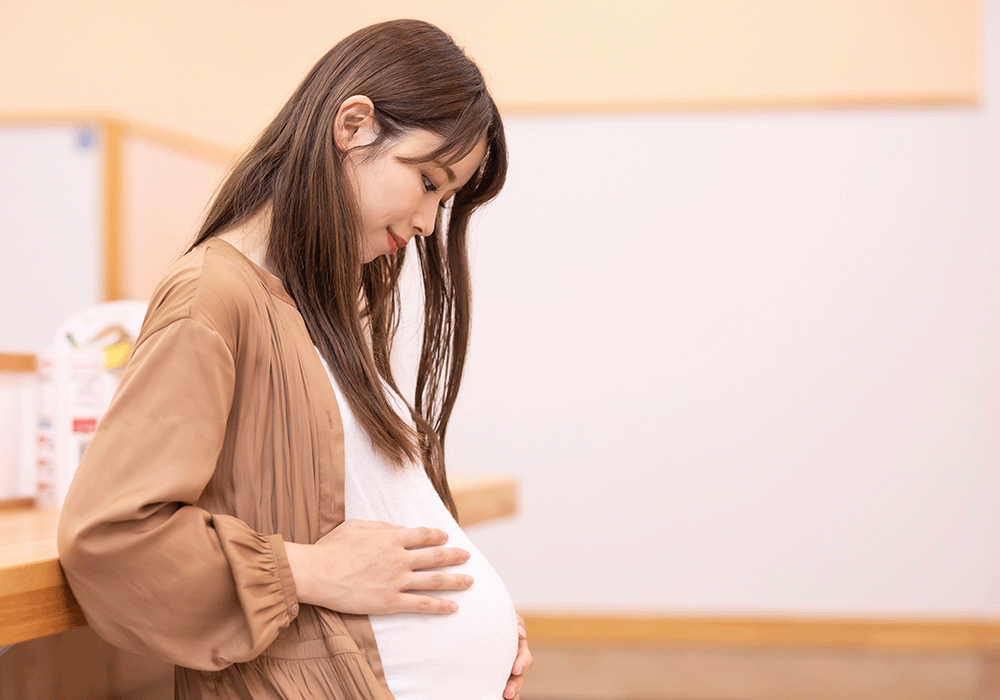 妊娠中の女性